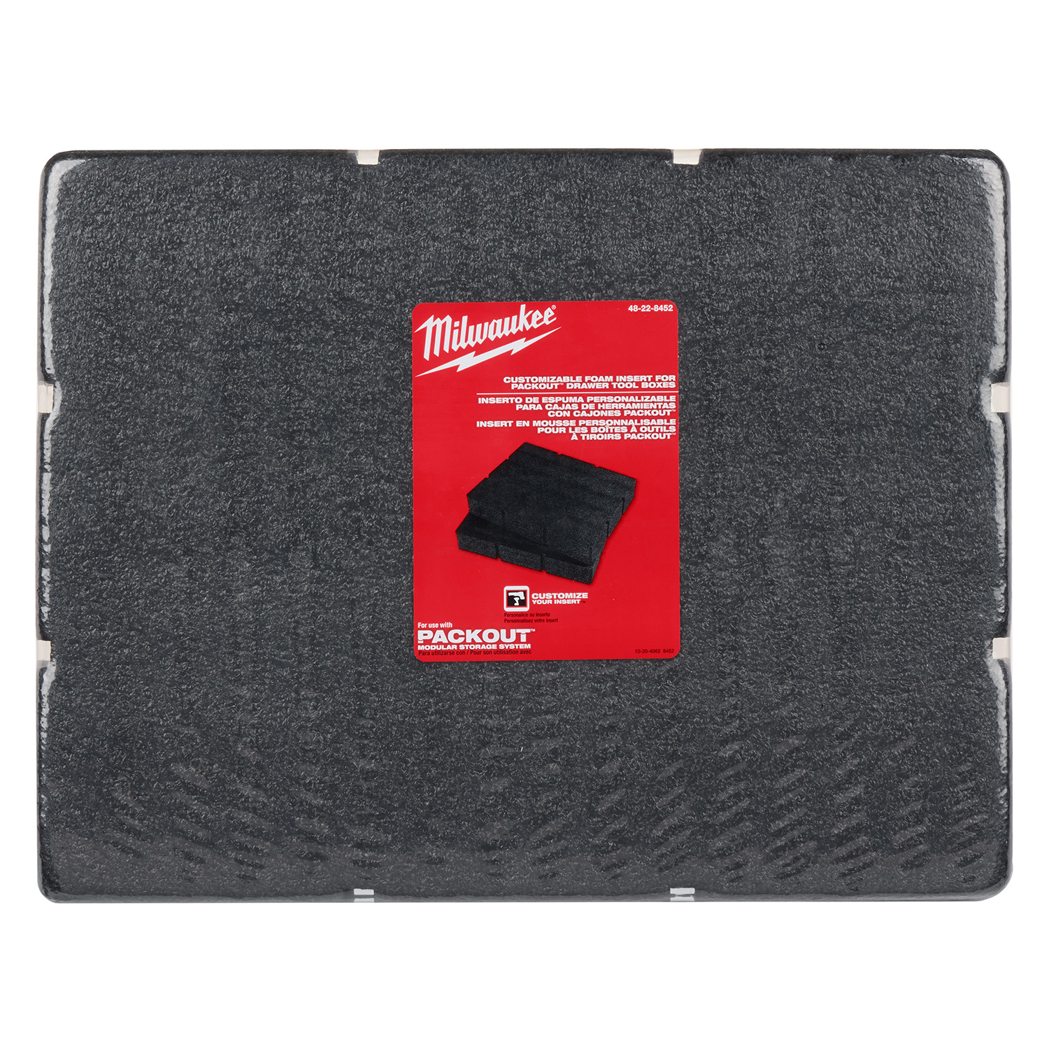 Milwaukee Customisable Foam Insert for PACKOUT Drawer Tool Boxes